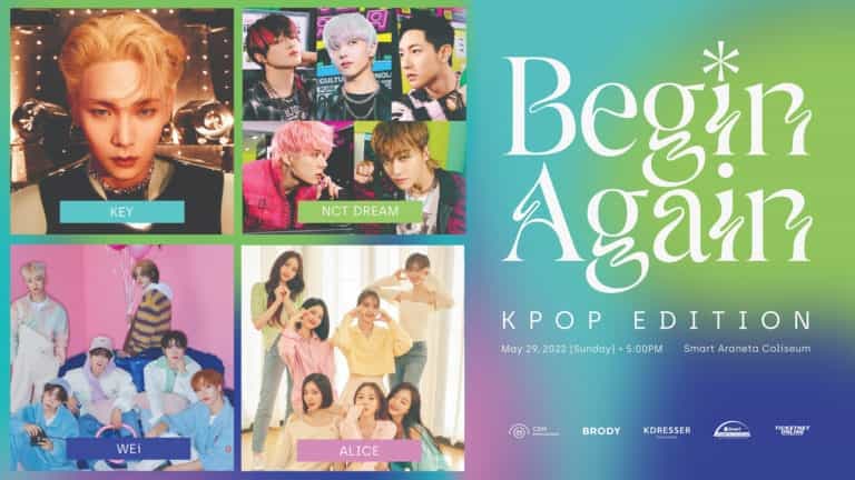 K-pop acts NCT Dream, KEY, WEi and Alice to come in Manila this May for “Begin Again: K-pop Edition”