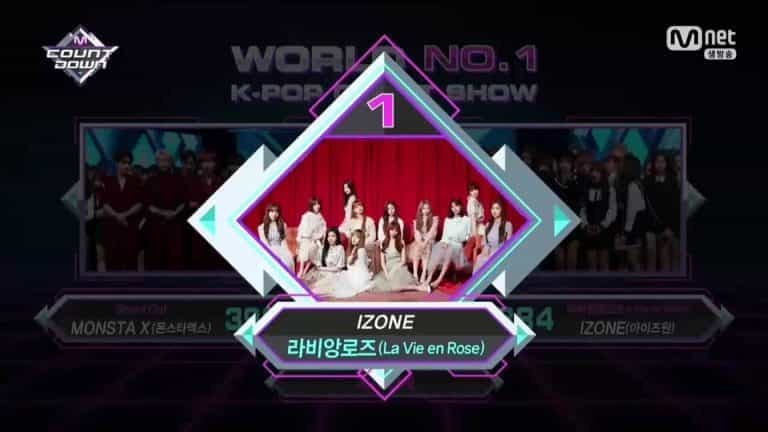 IZ*ONE gets their rosy first win in M! COUNTDOWN