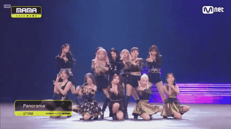 IZ*ONE debuts their new single ‘Panorama’ on the Mnet Asian Music Awards stage