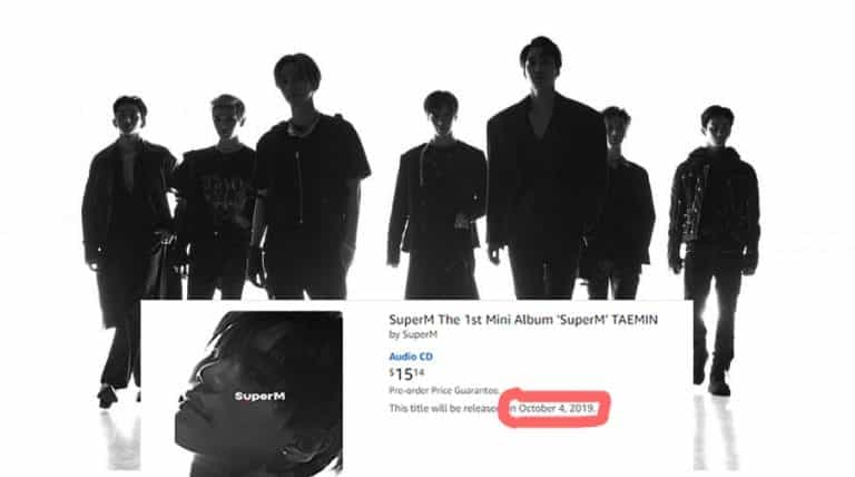 SuperM might debut on October 4, according to this Amazon listing