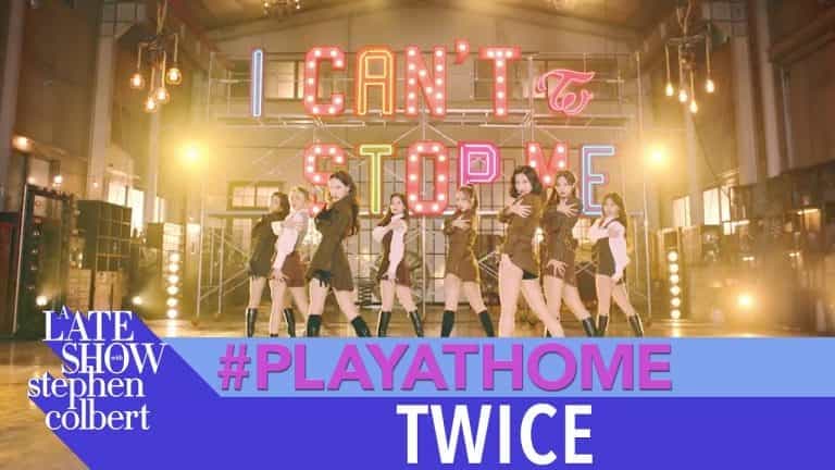 TWICE performs “I Can’t Stop Me” on The Late Show with Stephen Colbert