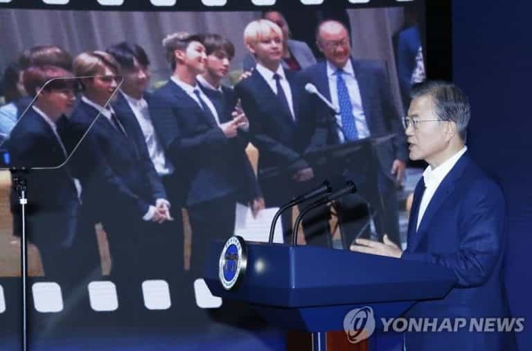 BTS PAVED THE WAY trends on Twitter after South Korean president says it on a speech